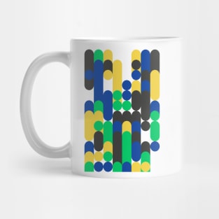 Colourful Geometric Animated Pattern Mug